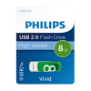 მეხსიერება USB 2.0 8GB Vivid Edition Green Philips 