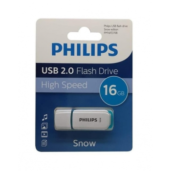 მეხსიერება  USB 2.0 16GB Snow Edition Blue Philips 