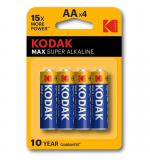 ელემენტი kodak max alkaline AA battery (4pack)