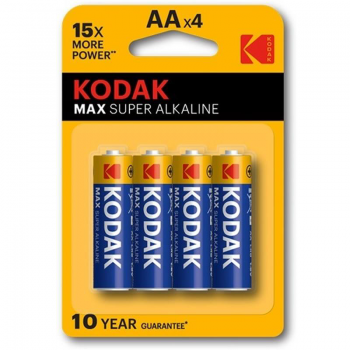 ელემენტი kodak max alkaline AA battery (4pack)