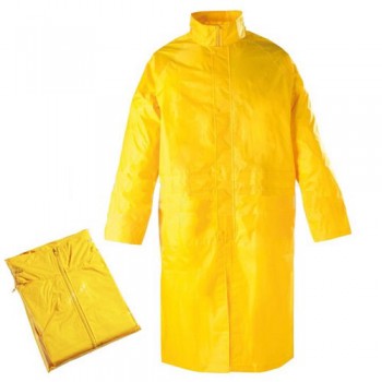 საწვიმარი ლაბადა XL  PVC, ყვითელი 120სმ/0,32მმ