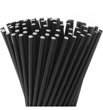 ქაღლდის საწრუპი შავი 8მმ *24სმ (100ც)