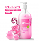 თხევადი საპონი დამარბილებელი Milana fruit bubbles GRASS 1000მლ.