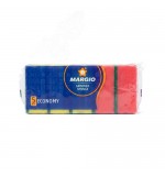 ჭურჭლის ღრუბელი 5ც. MARGIO ფერადი