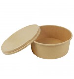 ქაღალდის ჯამი კრაფტი 26 Oz 68*145*125მმ (50ც) თავსახურით