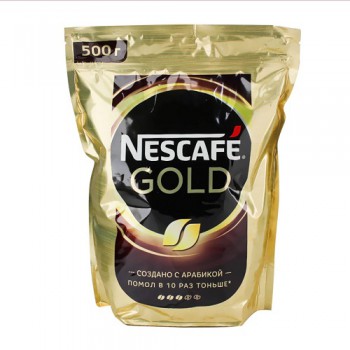 ყავა ხსნადი ნესკაფე / NESCAFE GOLD ეკონომიურ შეფუთვაში 500 გრ.