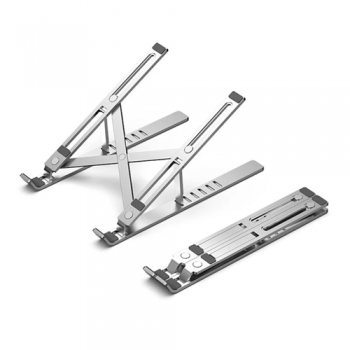 ნოუთბუქის სადგამი: Vention KDMI0 Foldable Laptop Stand 17" Silver Aluminum